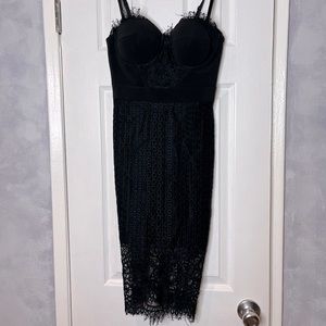 BEBE Lace Pencil Dress